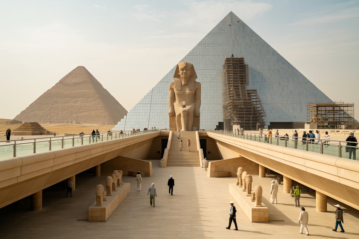 Egypt’s Grand Egyptian Museum Near Giza Pyramids Opens After Long Delay Egypt’s Grand Egyptian Museum Near Giza Pyramids Opens After Long Delay