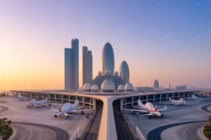 Abu Dhabi airport terminal
