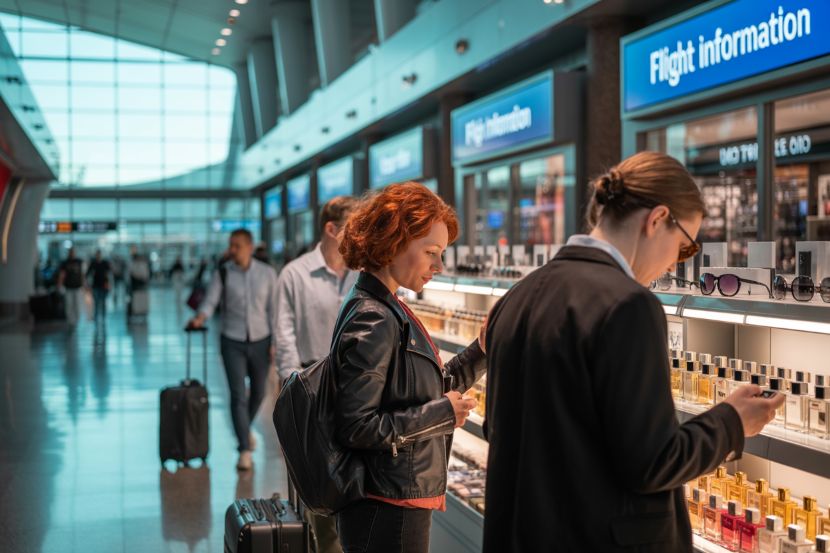 Global sports events and airport shopping