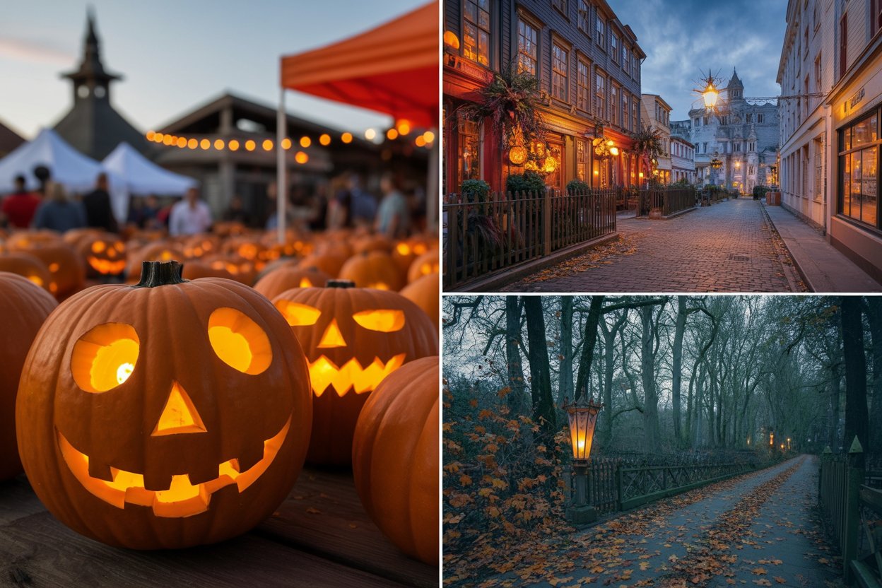 Halloween 2025 top travel destinations collage