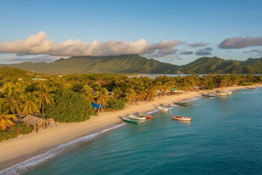 Image of the coastline of Dominican Republic