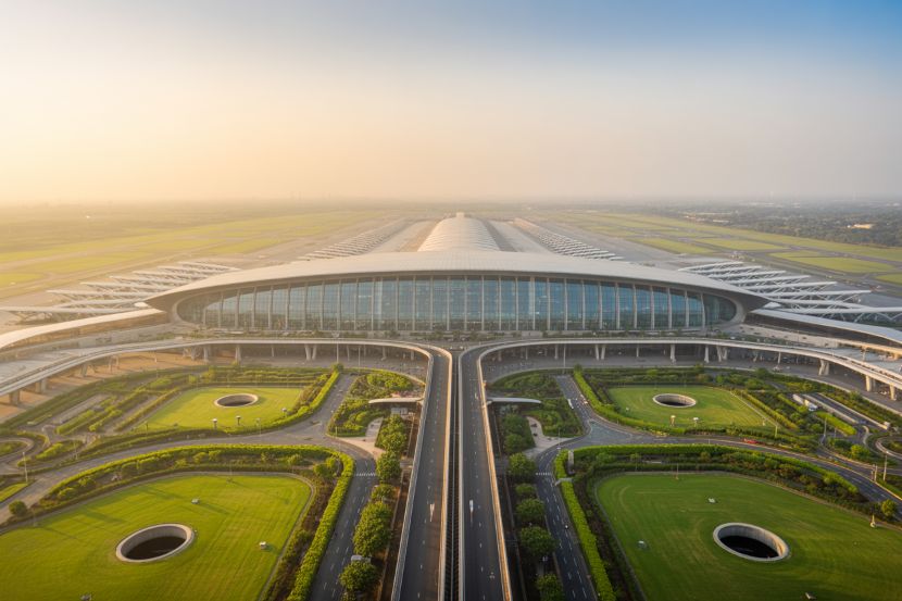 Navi mumbai international airport's modern design and infrastructure