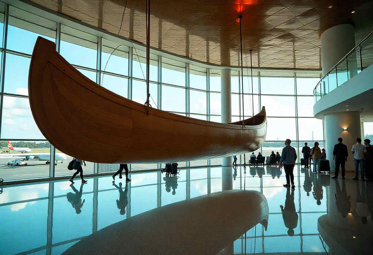 Cairns Airport Stunning Fifty-five Million Dollar Overhaul Unveils Torres Strait Island Canoe: A Unique Cultural Gateway For Passengers