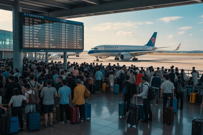 الخطوط الجوية الصينية وخطوط شنتشن الجوية تلغيان 40 رحلة عبر الطرق الرئيسية في بكين وشنتشن وتشنغدو وغيرها بسبب سوء الأحوال الجوية - الركاب الذين تقطعت بهم السبل وسط فوضى السفر والانهيار الكامل