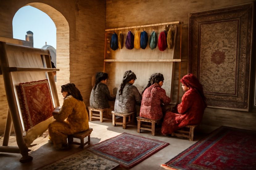 Explore The Art Of Carpet Weaving In Uzbekistan’s Khiva, Samarkand, And Bukhara
