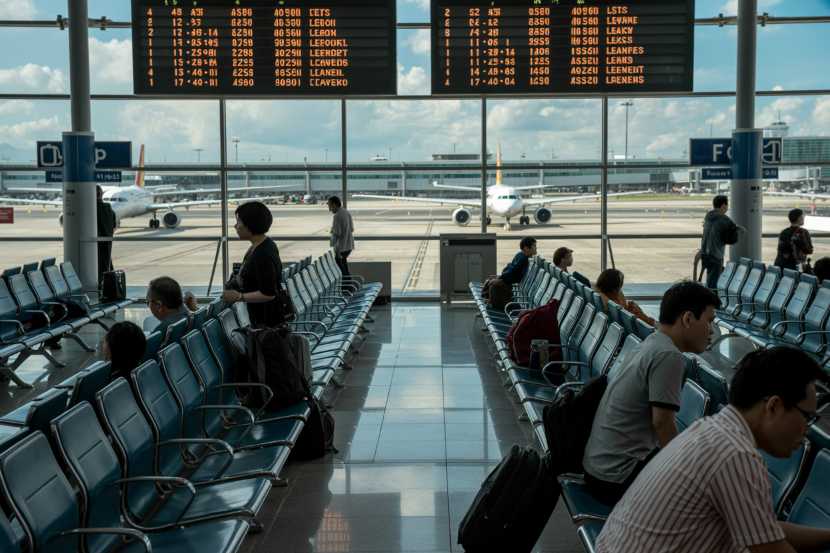 澳洲航空、巴蒂克航空、沙特阿拉伯航空和其他航空公司在新加坡、印度尼西亚和马来西亚遭遇 8 次航班取消和 100 多次延误，影响了雅加达、吉隆坡等地的主要机场
