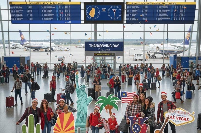 Illinois Unites Arizona, South Carolina, New York, Tennessee, Nevada and Other US States Transforming This Year Holiday Travel Season as Thanksgiving Day Tourism Boosting Revenue and Economy