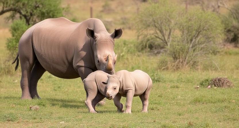 White Rhino Calf Birth at Akagera National Park Boosts the Eco-Tourism Growth and Wildlife Conservation in Rwanda