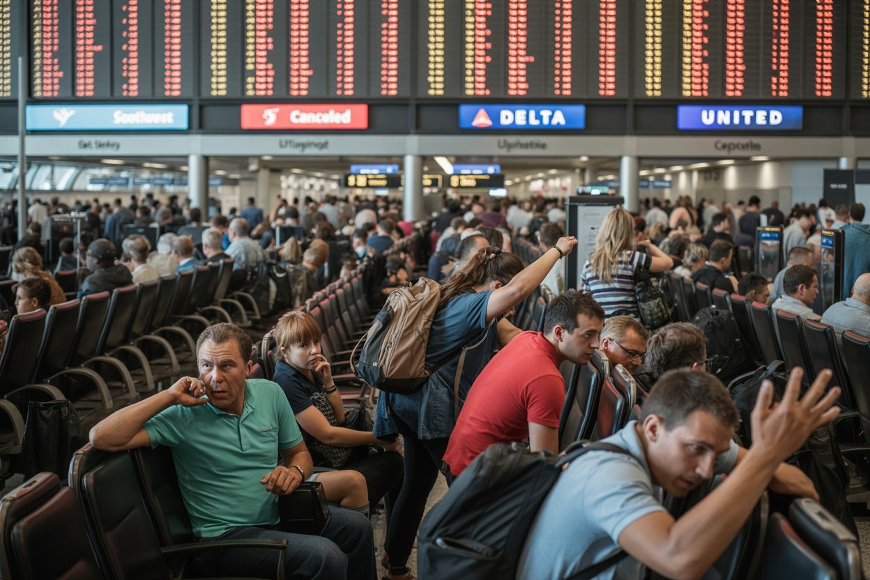 Over 493 Flight Cancellation And 5849 Delays Hit Us, As Southwest, Spirit, Republic, Delta, American, Jetblue, United Faces Severe Disruption, Leaving Thousands Of Passengers Isolated Across Richmond, Detroit, Nashville, Cincinnati, Minneapolis, New York City And More Over 493 Flight Cancellation And 5849 Delays Hit Us, As Southwest, Spirit, Republic, Delta, American, Jetblue, United Faces Severe Disruption, Leaving Thousands Of Passengers Isolated Across Richmond, Detroit, Nashville, Cincinnati, Minneapolis, New York City And More