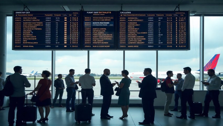 Airports  air traffic  shortage prompts flight cancellations