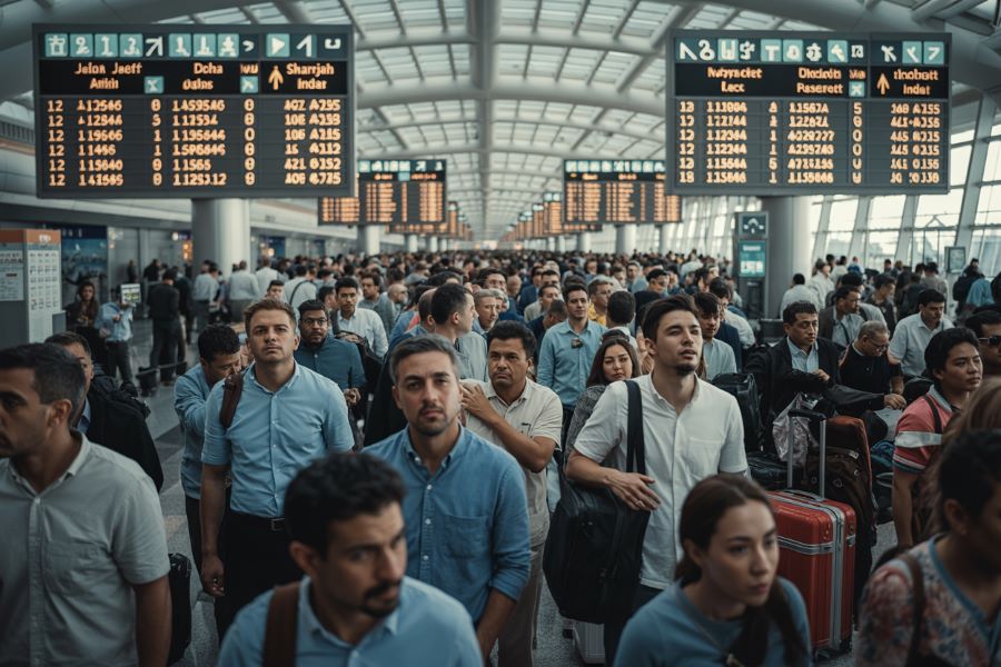 Stranded Passengers Face Chaos As 10 Flights Cancelled And 85 Delayed Across Jeddah, Doha, Dubai, Sharjah, And Kuwait By Saudia, Flydubai, Air Arabia, And Royal Jordanian, Disrupting Travel To Major Destinations Like Amman, Maastricht, And More!