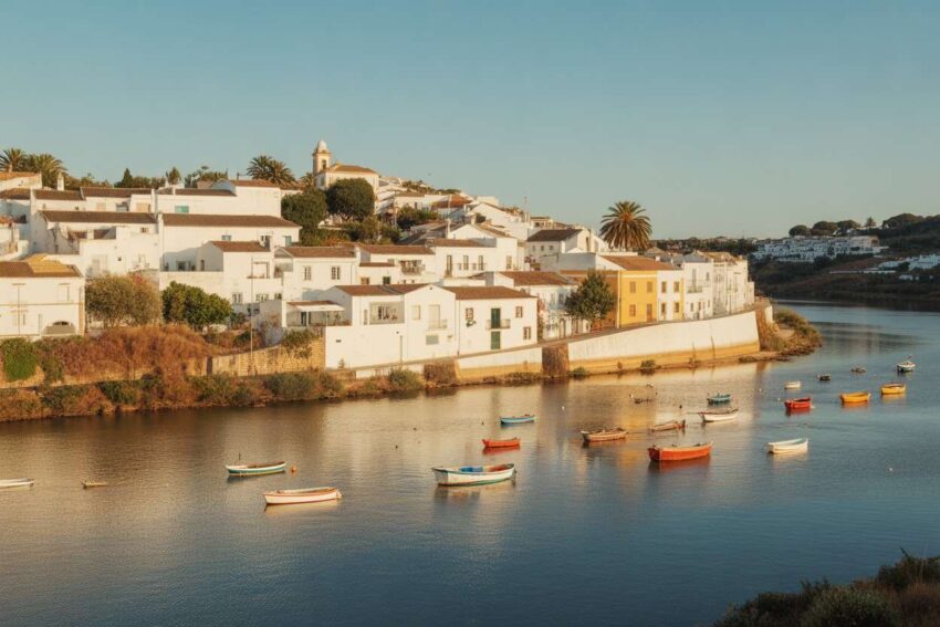 Imagen de ferragudo en algarve, portugal