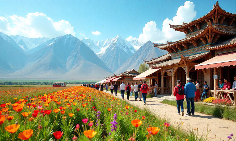 China’s Xinjiang Region Thrives As A Tourist Haven With Rapid Infrastructure Growth And Breathtaking Views While Facing Ongoing Political Struggles