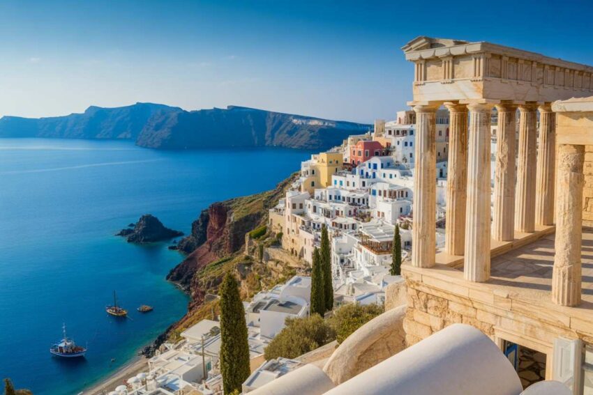 Image of Greece Mediterranean Sea Coastline