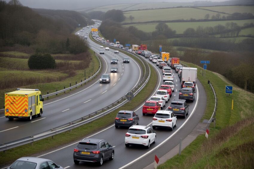 UK Travelers Warned of Major Delays on A30 Near Whiddon Down as Crash Closes Lane and Sparks Traffic Chaos Across Devon!