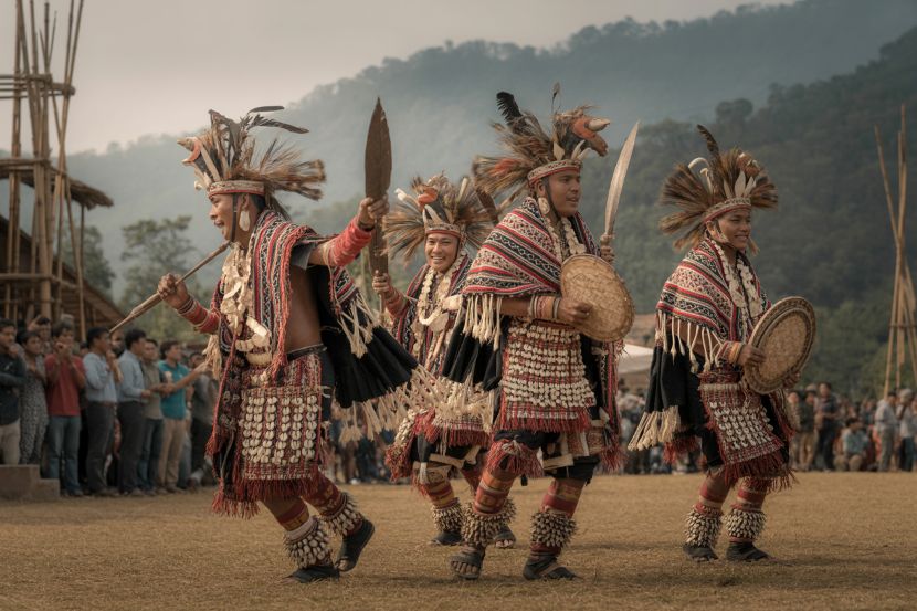The vibrant and colourful performances at the hornbill festival showcase nagaland's rich culture and heritage. - travel and tour world The vibrant and colourful performances at the hornbill festival showcase nagaland's rich culture and heritage.