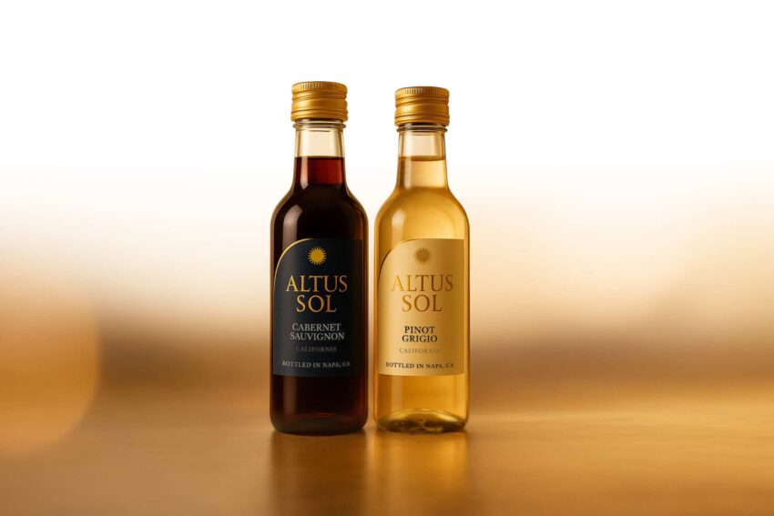 Allegiant airline introduces altus sol inflight wine experience