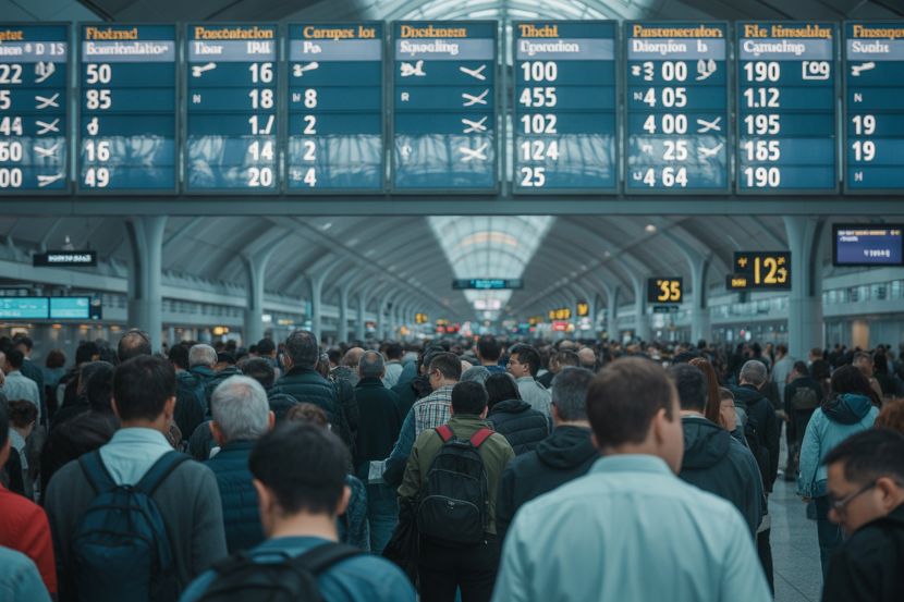 Thousands of Passengers Left in Limbo as 60 Flights Are Scrapped and 3191 Departures Held Up