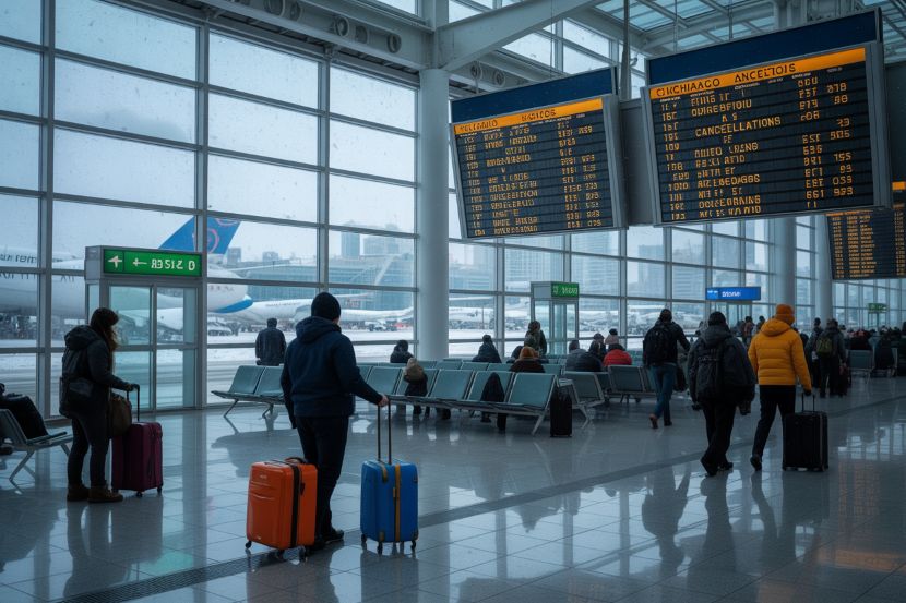 Chicago - travel and tour world Winter storm wreaks havoc at chicago o'Hare and Midway Airports
