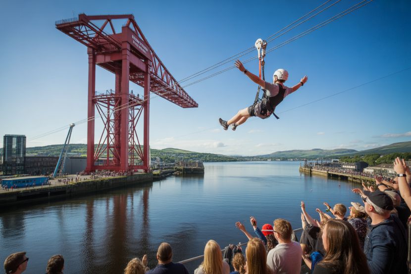 Greenock set to open uk’s longest urban zipline at historic titan crane