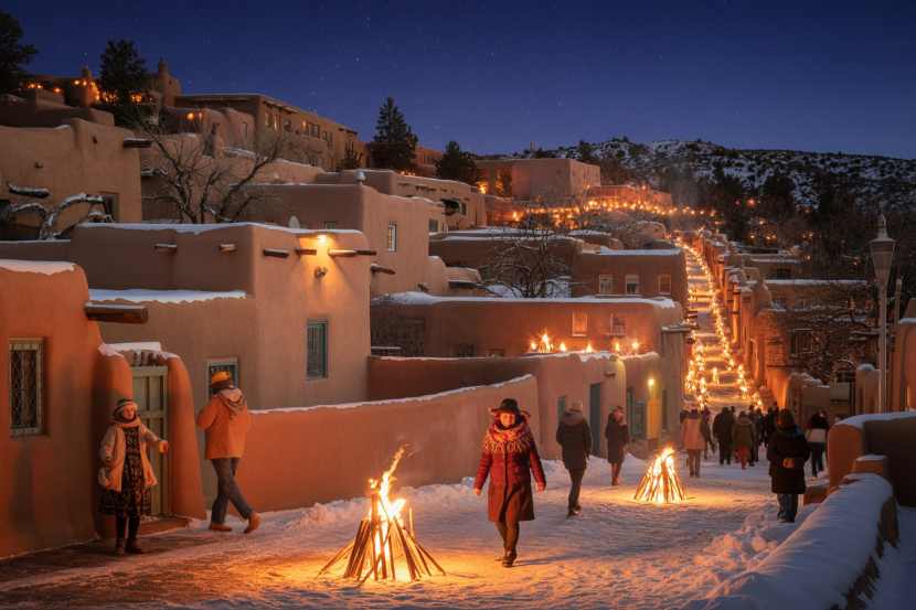 Step into a Winter Wonderland at Santa Fe’s Canyon Road Farolito Walk and Experience the Ultimate Holiday Celebration