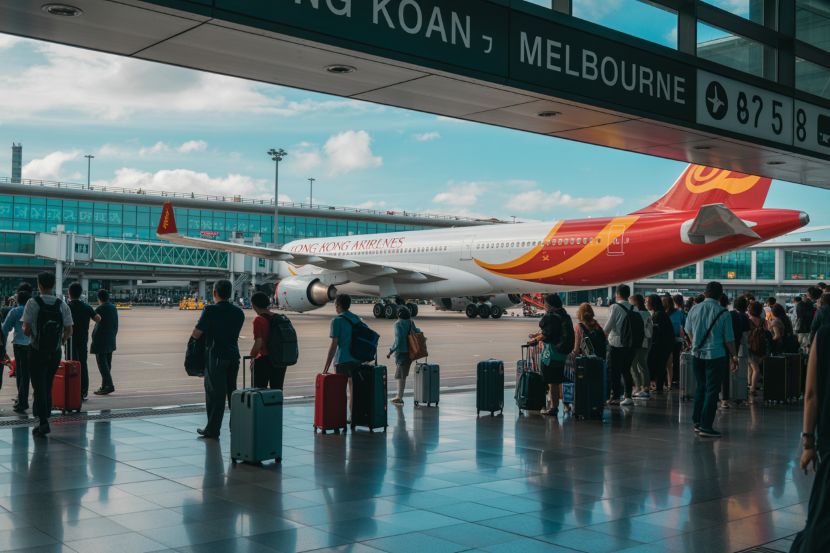 Hong kong airlines connects melbourne to asia