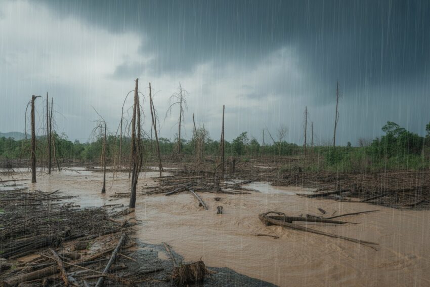 Southeast Asia’s extreme floods caused by intense storms and climate change.
