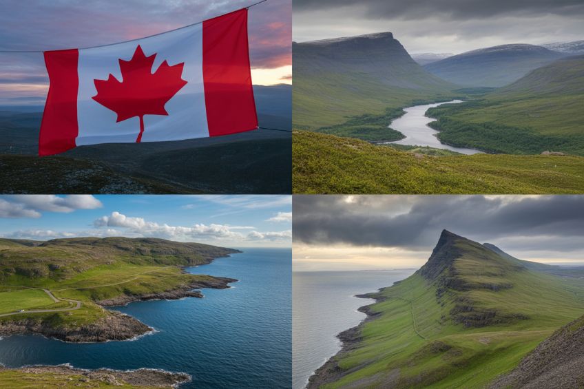 Canada, Scotland North West England