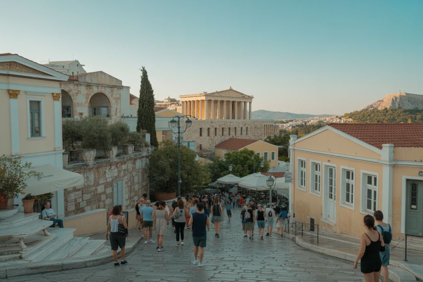 Plaka, a historic district in athens, continues to attract millions of visitors, contributing to greece's tourism growth in 2025.
