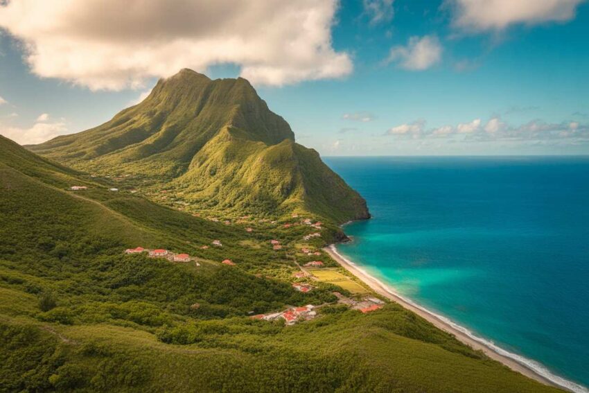 Saba - travel and tour world Image of the caribbean island of saba