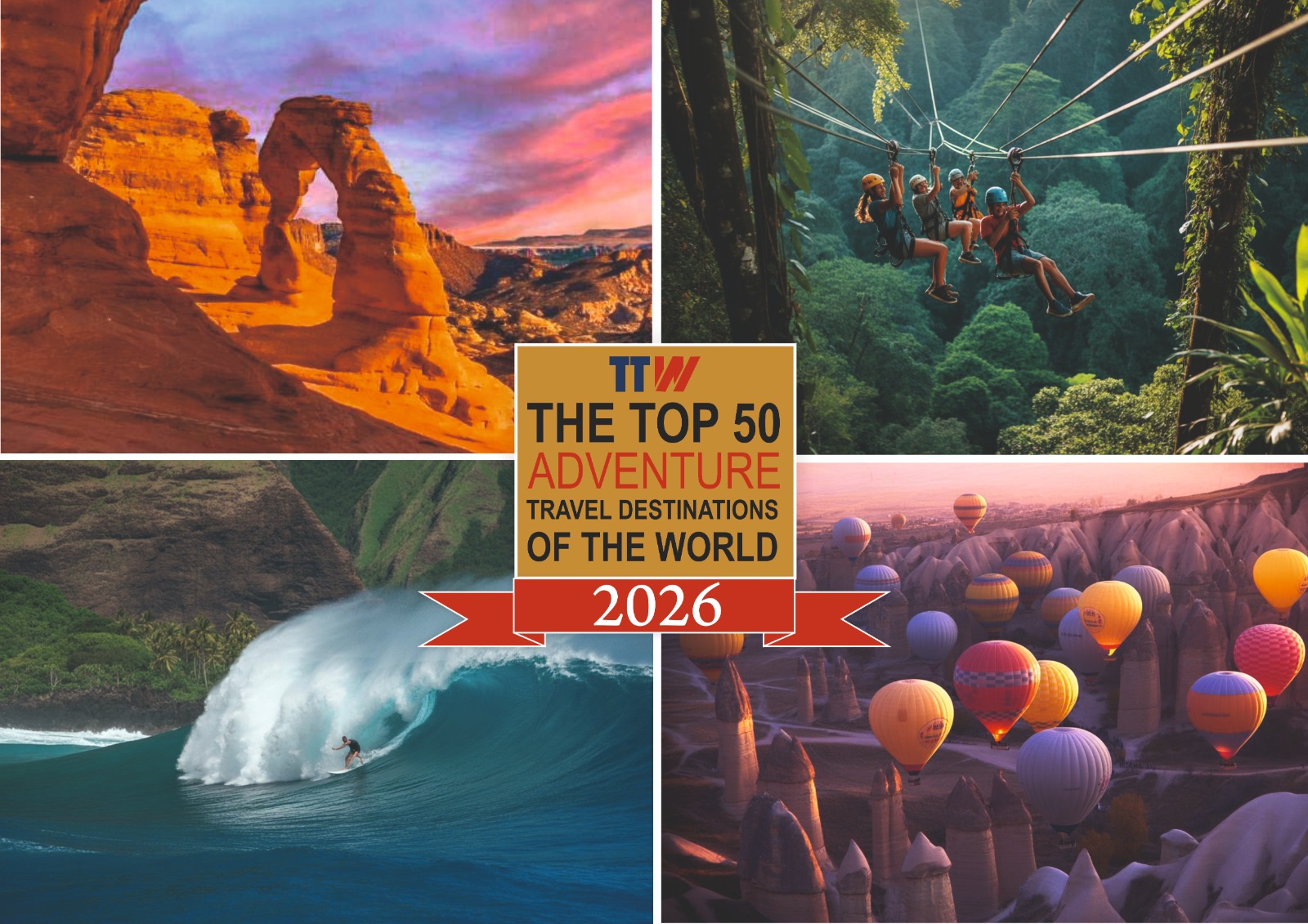 Travel and Tour World Unveils Top 50 Adventure Destinations for 2026