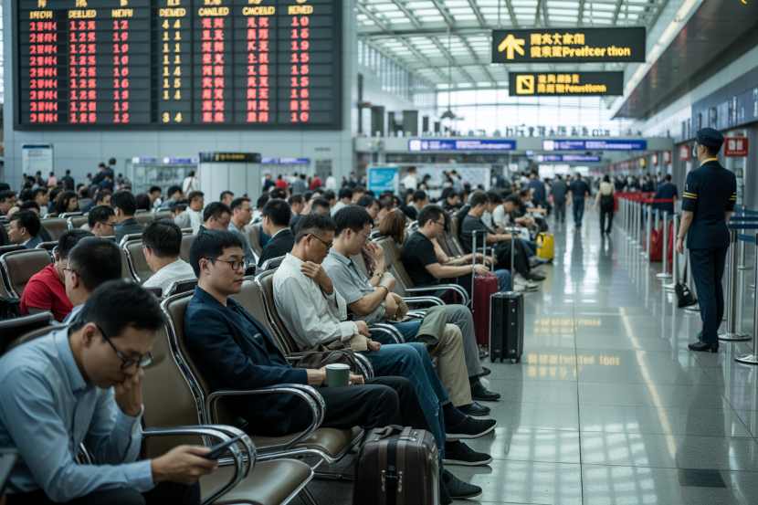 Travelers Stranded Across China as Air China, Sichuan Airlines, Tibet Airlines, China Eastern, and More Cancel 41 Flights with Over 200 Delays, Affecting Major Airports in Beijing, Shanghai, Guangzhou, Chengdu, Shijiazhuang, and Beyond