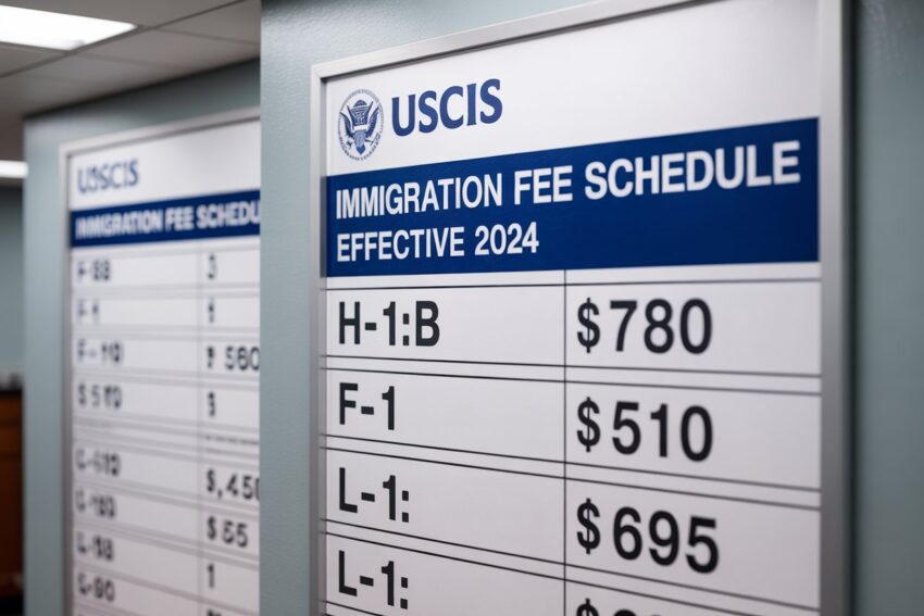 Visa fees as uscis reveals h‑1b, f‑1, l‑1 price changes