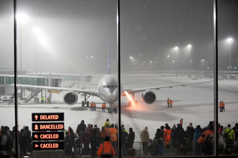 Ontario and Québec face flight disruptions as a severe winter storm hits, causing delays and cancellations at major airports. Travelers advised to check flight status.