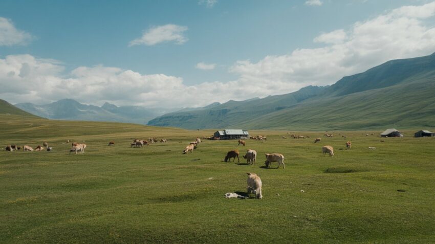Lak mountain pastures