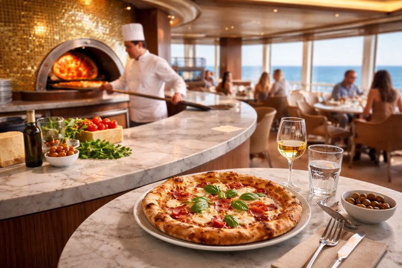 Authentic Italian Pizza Aboard Princess Cruises: Ospitalità Italiana Certification for Alfredo’s Pizzeria