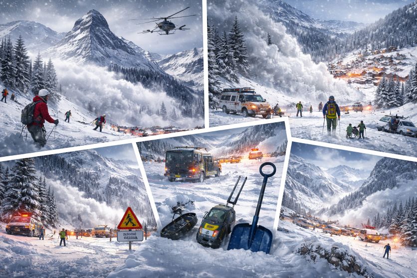 Austria Joins France and Switzerland in Issuing Red Travel Avalanche Warnings for Alpine Regions, Following a Series of Heavy Winter Storms