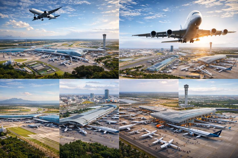 Thailand, Malaysia, South Korea, Vietnam, India, and Cambodia