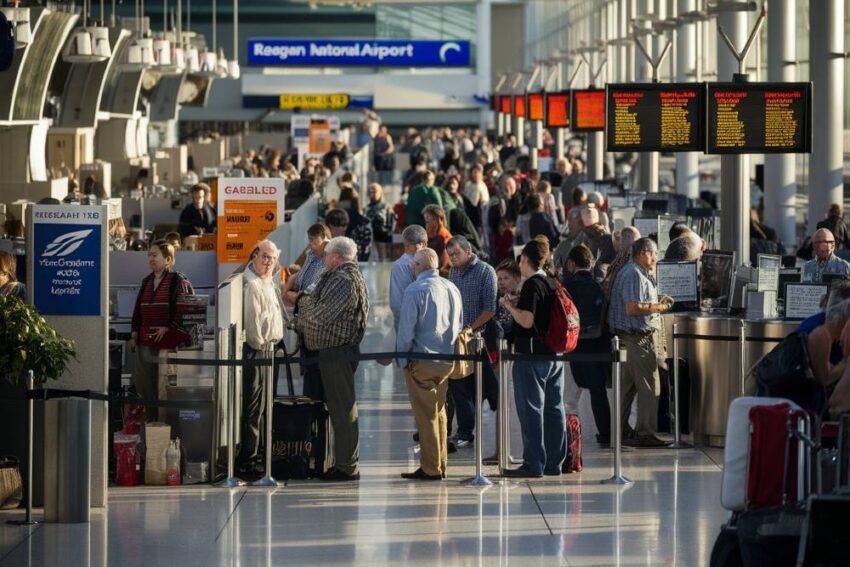 Travel Disruptions at Reagan National Airport