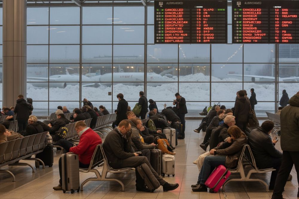Thousands of Passengers Stranded in United States as Delta, Spirit, SkyWest, United, JetBlue and More Airlines Cancel 196 Flights and Delay 2,563 at Miami, Philadelphia, New York, Chicago, San Francisco and Others