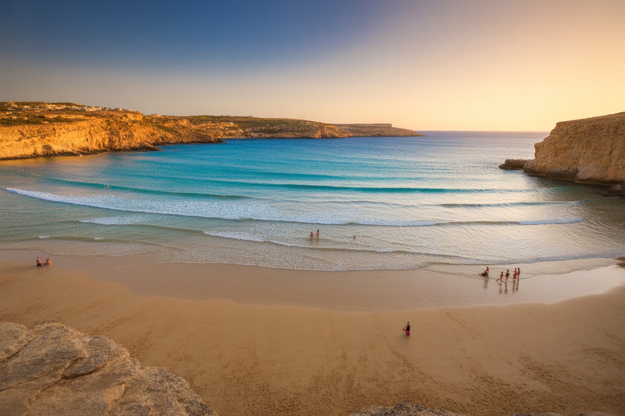 Golden Bay Malta: A Scenic Sandy Beach On The Island’s Northwestern Coast