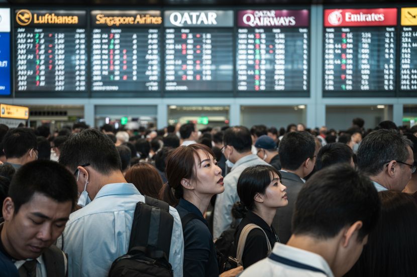 A-crowded-airport-terminal-with-frustrat_lat37p3utwctns2llkjeoa_tqpjnbb7s2e9gxizmqspwa_hd - travel and tour world China’s busiest airports face staggering flight disruptions with over 3,200 delays and 37 cancellations — travellers express frustration and officials pledge clearer aircraft scheduling