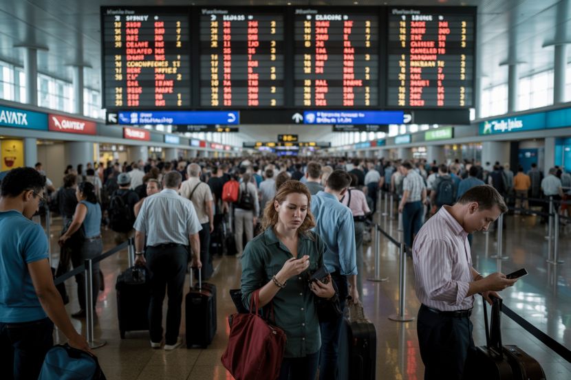 Australian airports face major disruptions with 279 delays and 18 cancellations at Melbourne Tullamarine, Sydney, and Brisbane, affecting thousands of passengers’ travel plans.
