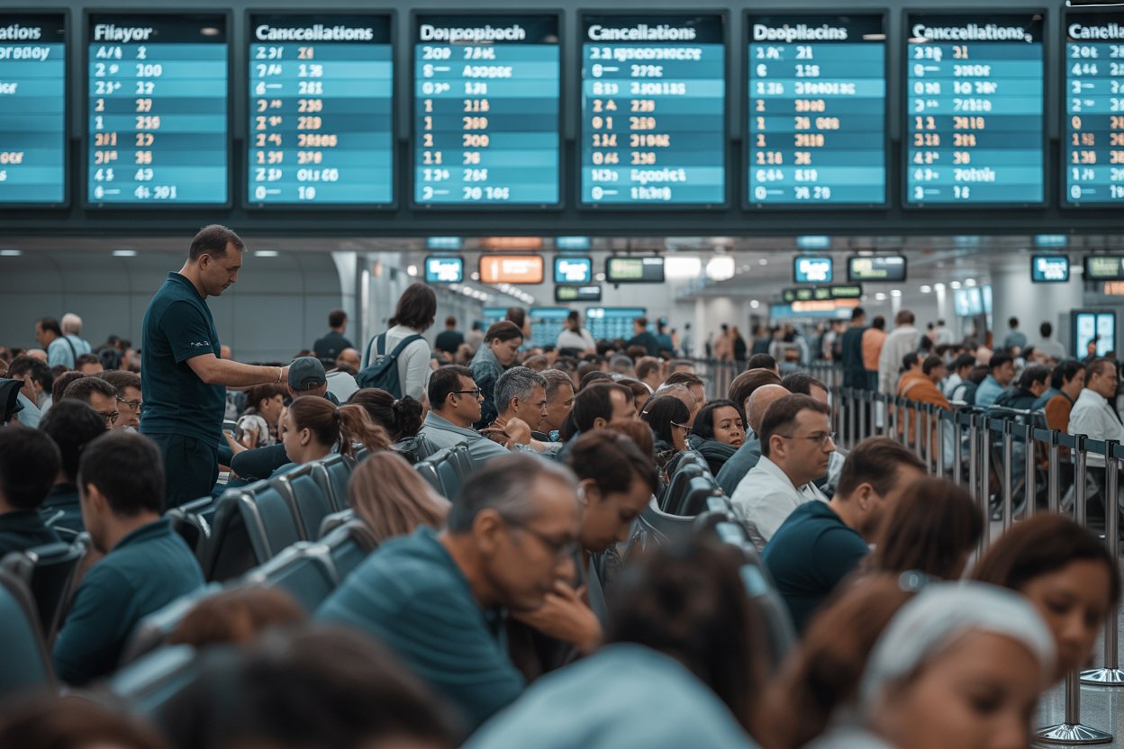 Thousands of Travellers Stranded at Baltimore/Washington International Airport in United States as 73 Flights Are Delayed and 247 Cancelled Disrupting American, Copa Airlines, Delta, United and More Across , Miami, New York and Chicago
