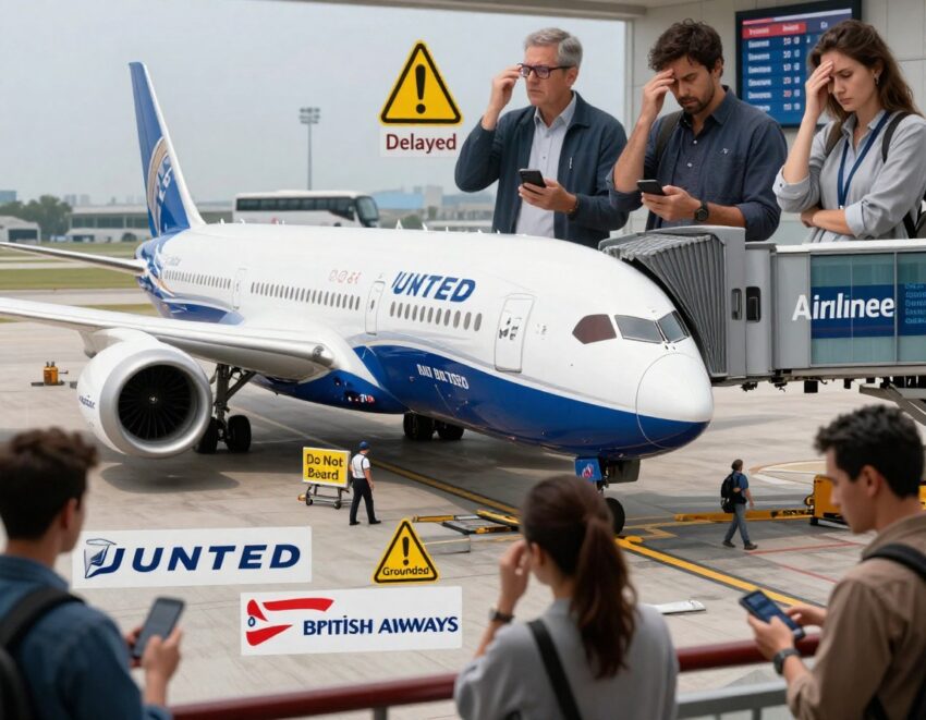 United Airlines, British Airways, and Air India are facing significant disruptions as Boeing’s 787 Dreamliner is grounded worldwide due to a critical fuel control issue, sending shockwaves through the global aviation industry. 