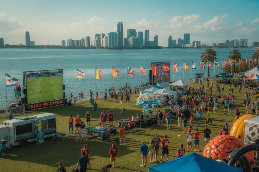 Royal caribbean’s fan zone at the fifa fan festival miami, offering interactive experiences for world cup 2026.