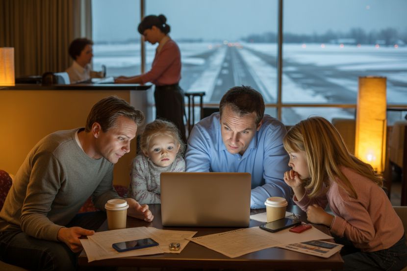 Thousands of us passengers trapped in airport chaos