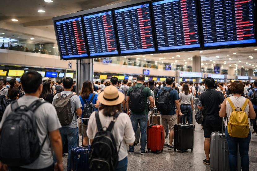Travellers Grounded Across Thailand as 325 Flight Delays and 50 Cancellations Disrupt Thai Airways, Bangkok Airways, AirAsia and Emirates Flights to Singapore, Tokyo, Dubai and Kuala Lumpur