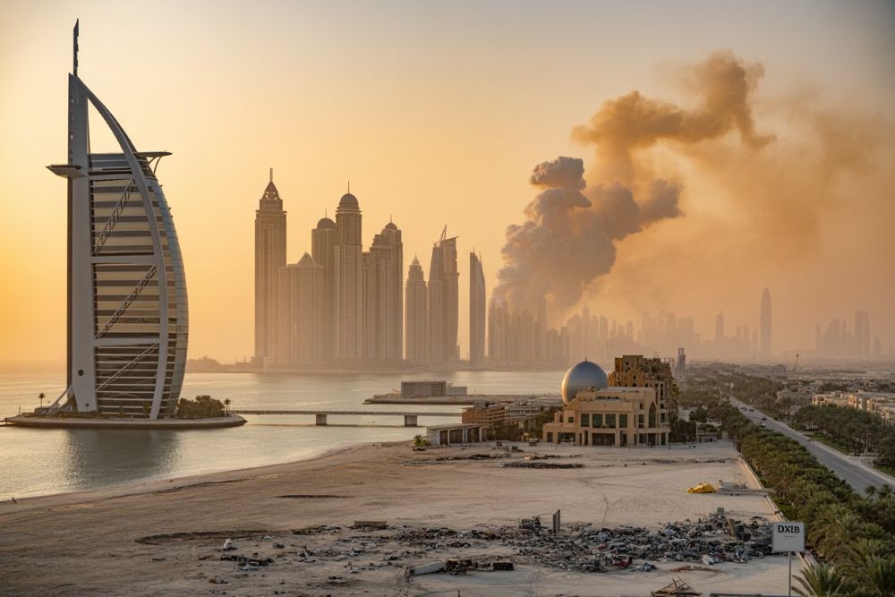 Burj Al Arab Alongwith Palm Jumeirah, Jeber Ali Port and DXB Face the Brunt of US-Iran War as Shockwave Hits Dubai, Resilent UAE even after Iconic Tourist Sites Suffer Damage by Iranian Strikes!