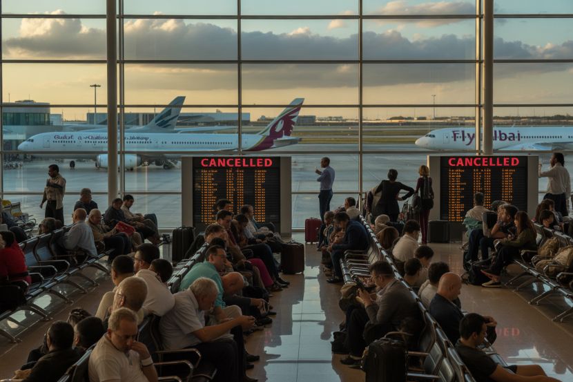 Middle east travel chaos